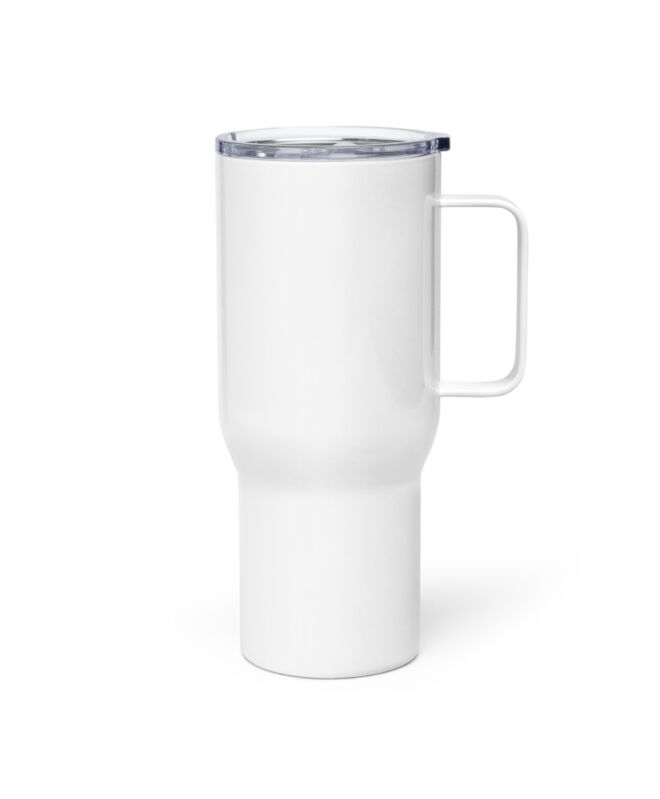 Travel mug with a handle