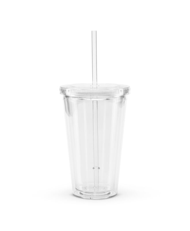 Clear plastic tumbler (Your design)