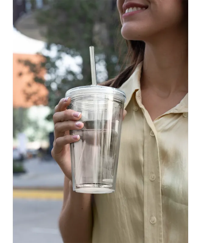 Clear plastic tumbler (Your design)