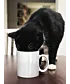 White glossy mug 